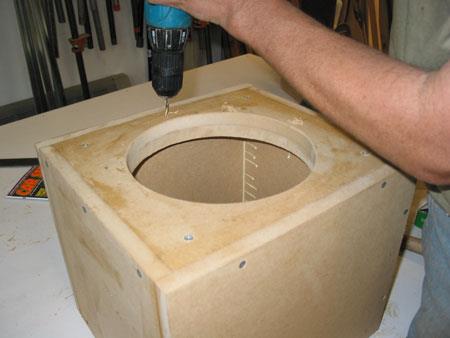 wooden subwoofer box