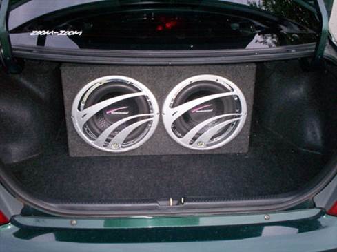 two 12" Audiobahn Subs