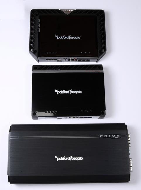 Rockford Fosgate Power, Punch, and Prime 500-watt amplifiers