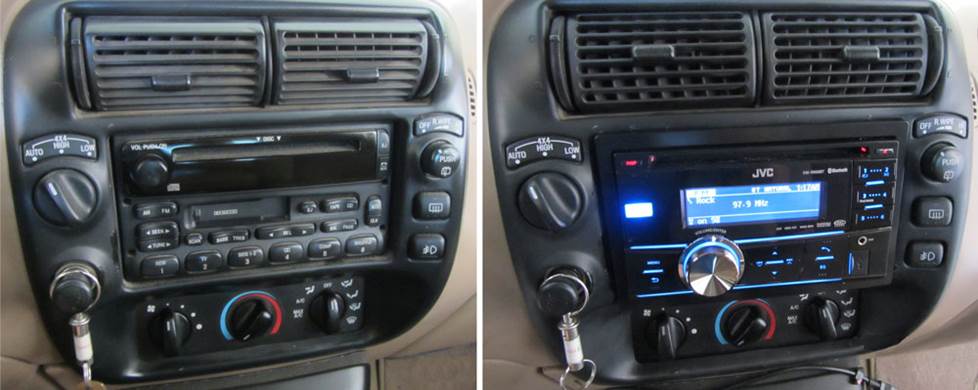 Stereo before and after