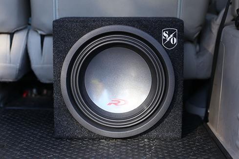 The Alpine subwoofer in a sealed box