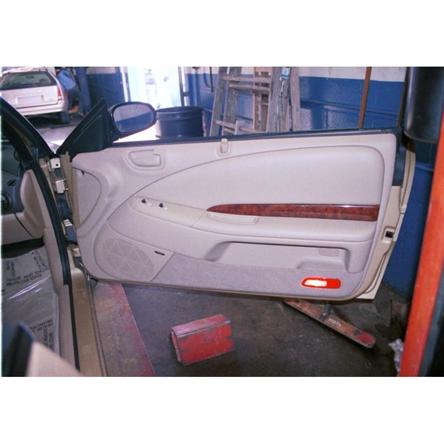 2000 Chrysler Sebring Front door speaker location