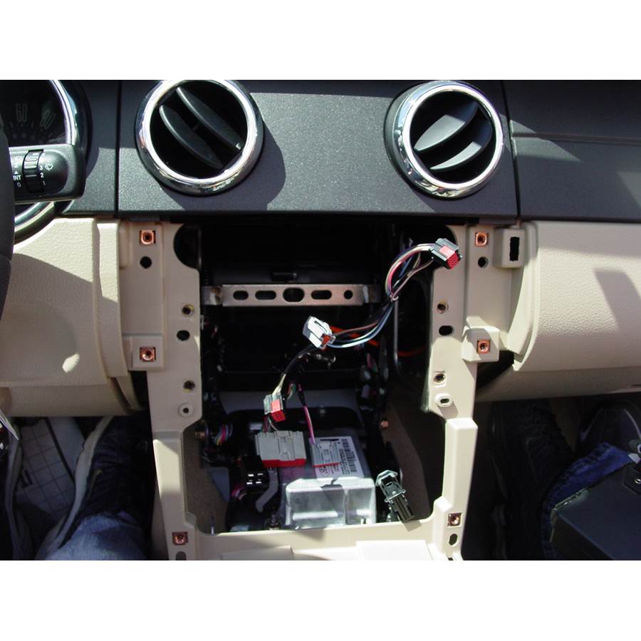 2009 Ford Mustang Factory radio removed
