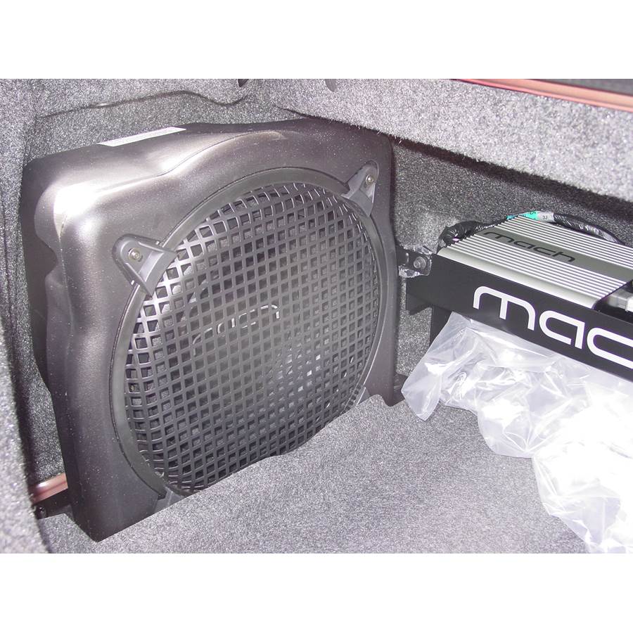 2002 Ford Mustang Factory subwoofer location