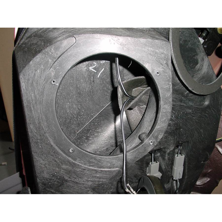 2002 Ford Mustang Rear side panel speaker removed
