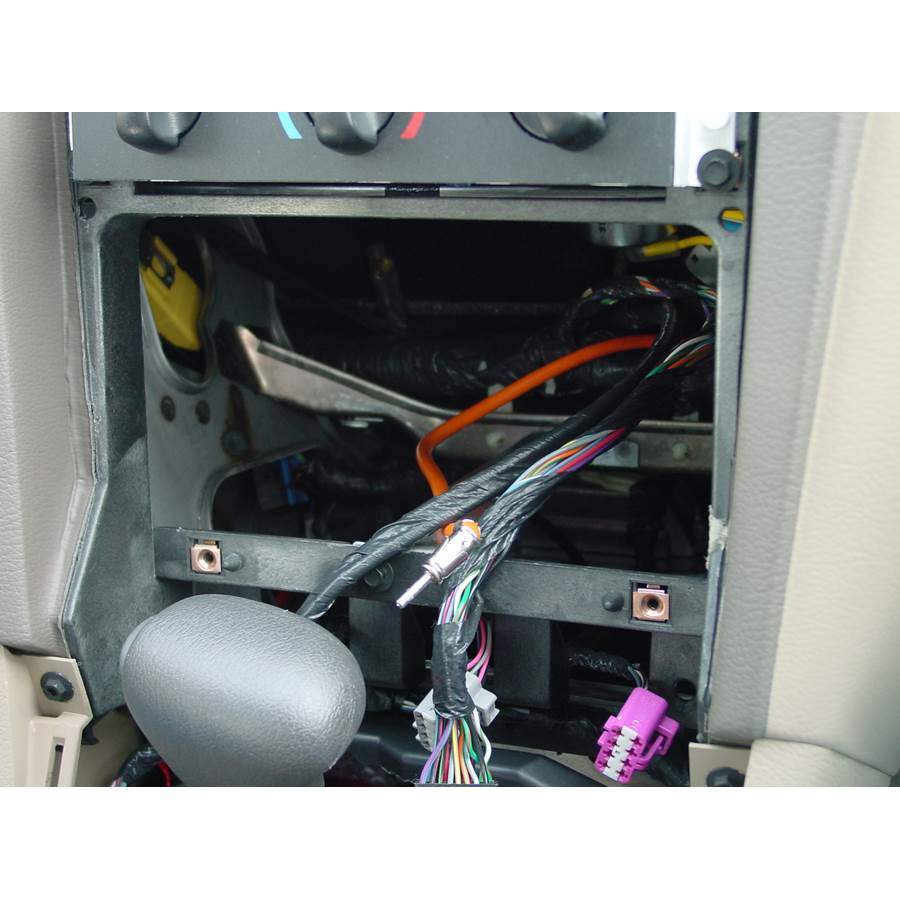 2002 Ford Mustang Factory radio removed