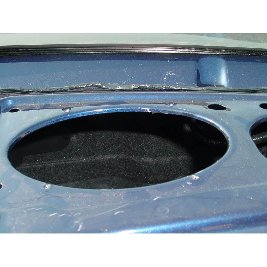 2003 Ford Mustang Rear deck speaker removed