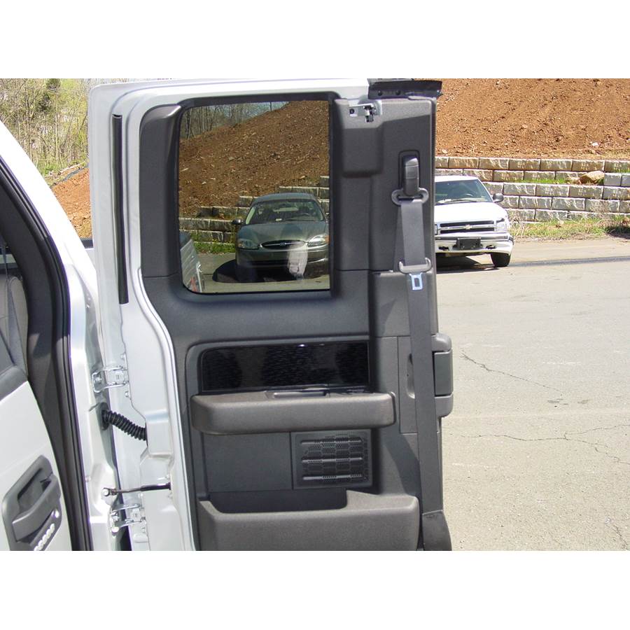 2010 Ford F-150 STX Rear door speaker location