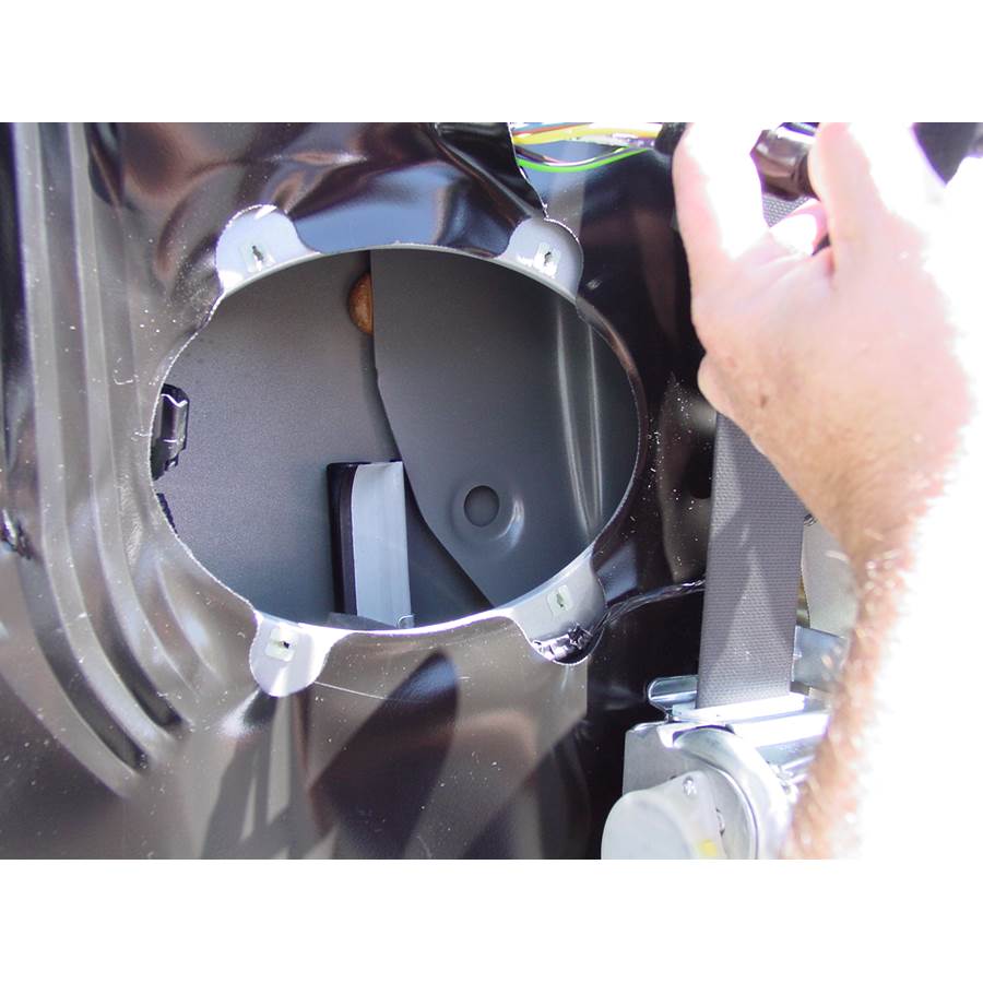 2012 Ford F-150 STX Rear door speaker removed