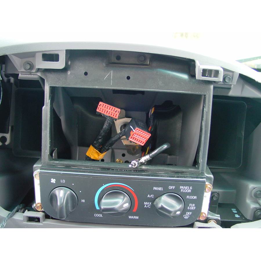 2001 Ford F-150 Factory radio removed