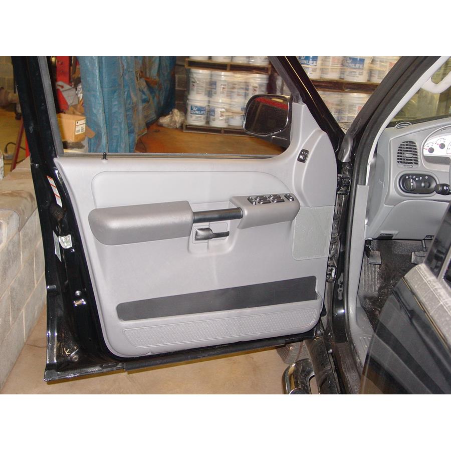 2005 Ford Explorer Sport Trac Front door speaker location