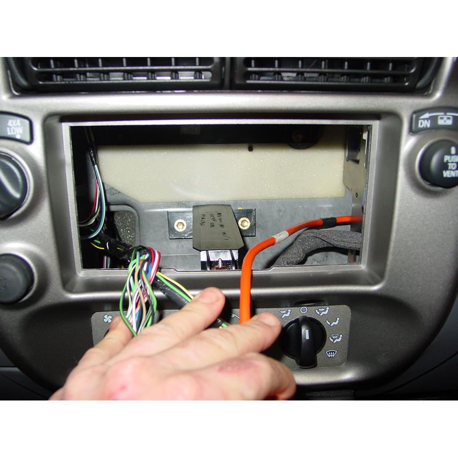 2004 Ford Explorer Sport Trac Factory radio removed
