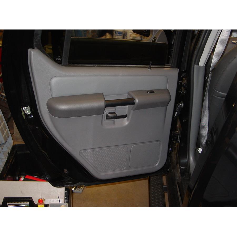 2005 Ford Explorer Sport Trac Rear door speaker location