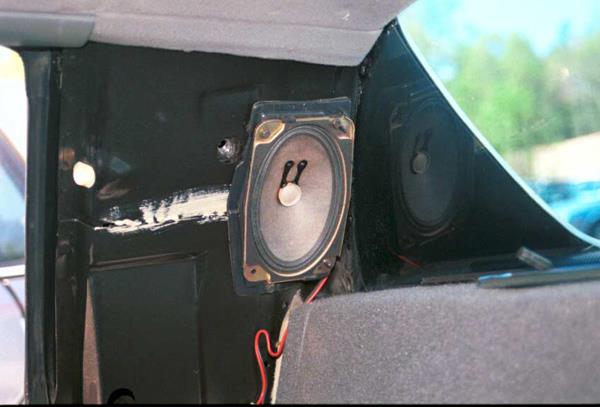 pontiac fiero rear side speaker