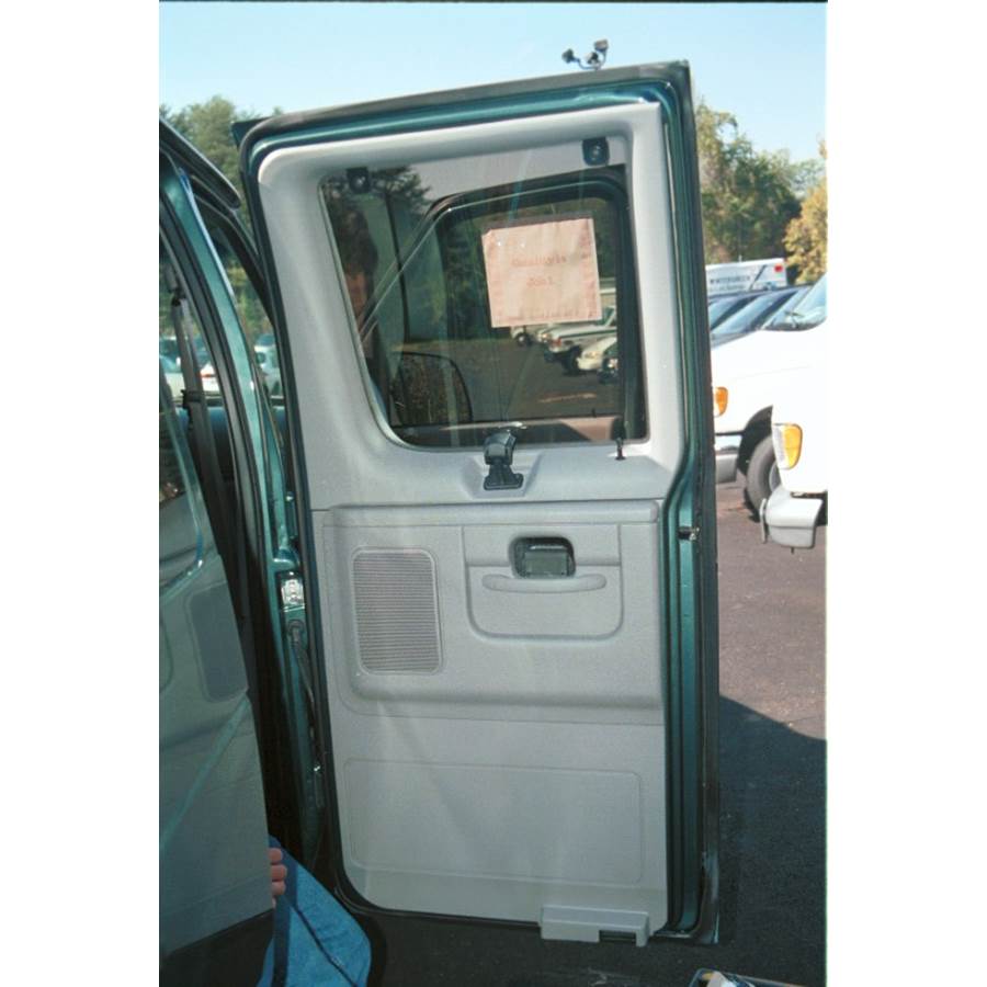 2002 Ford Econoline Rear door speaker location