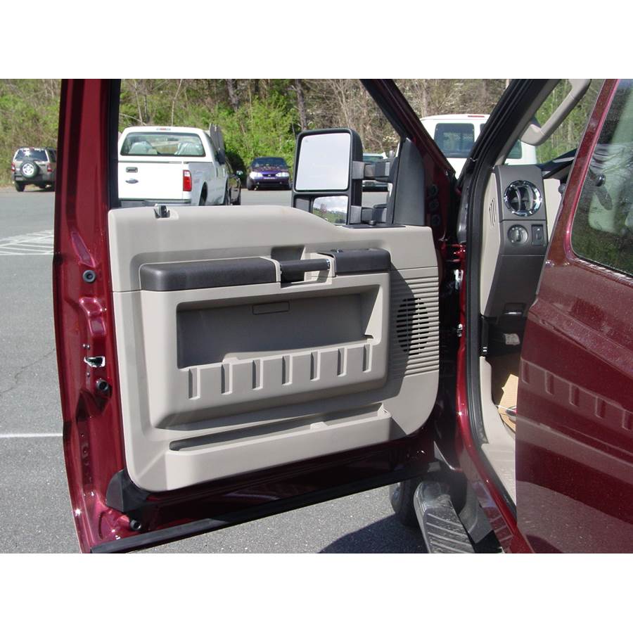 2013 Ford F-350 Front door speaker location