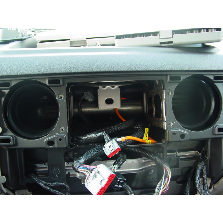 2010 Ford F-250 Super Duty Factory radio removed