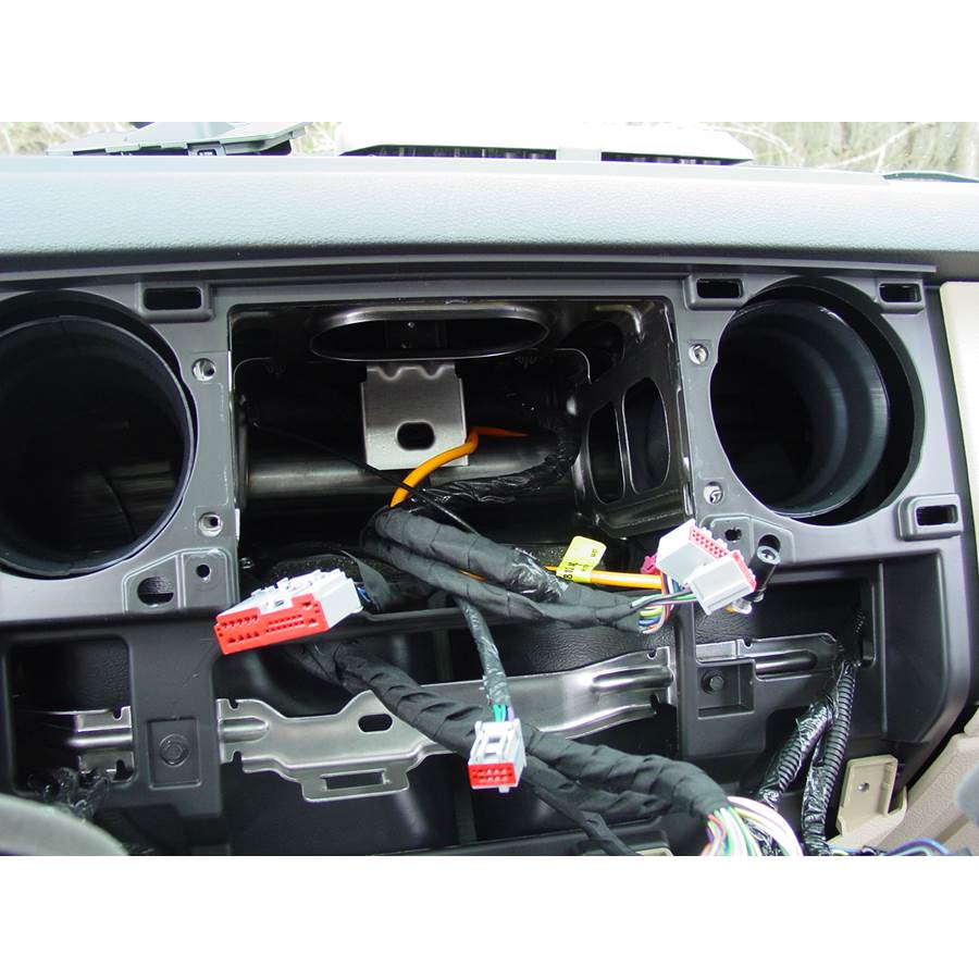 2009 Ford F-450 Factory radio removed