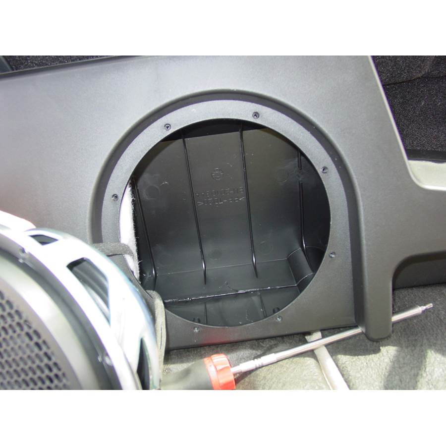2009 Ford F-450 Factory subwoofer removed