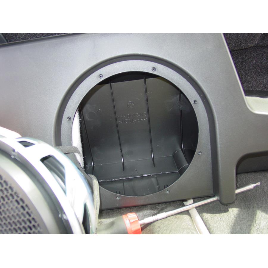 2016 Ford F-250 Super Duty Factory subwoofer removed
