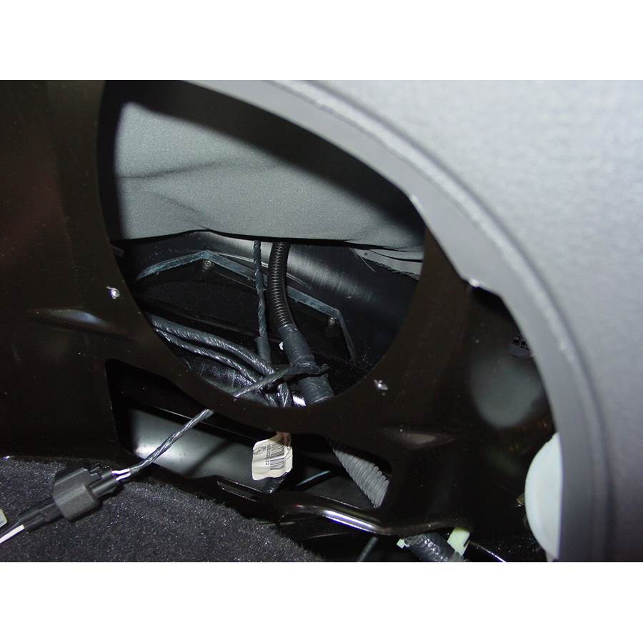 2003 Ford Thunderbird Factory subwoofer location