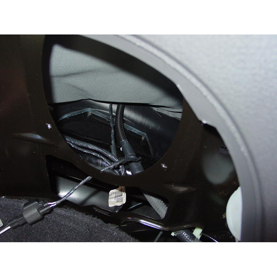 2005 Ford Thunderbird Factory subwoofer location