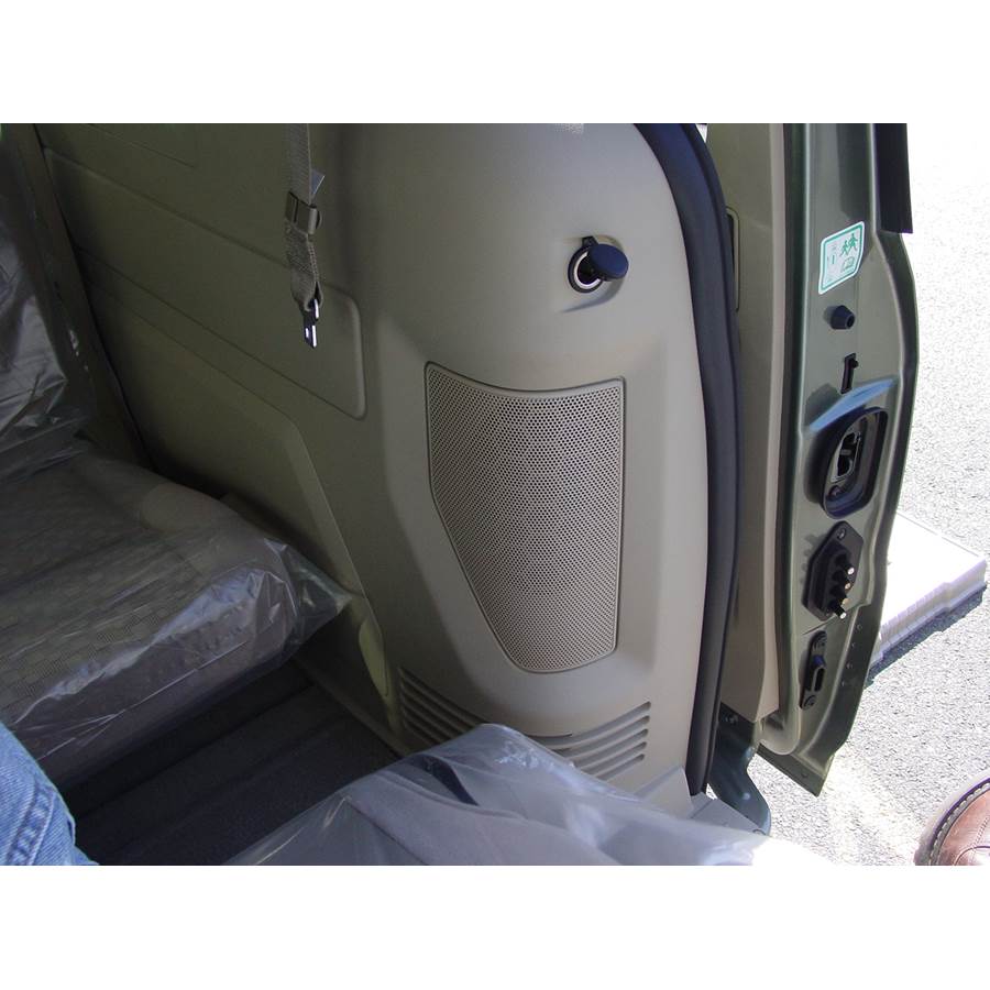 2004 Ford Freestar Rear side panel speaker location