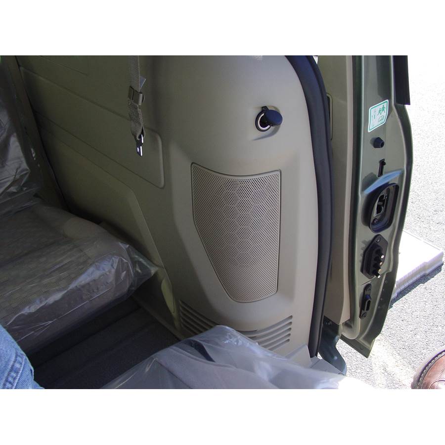 2005 Ford Freestar Rear side panel speaker location