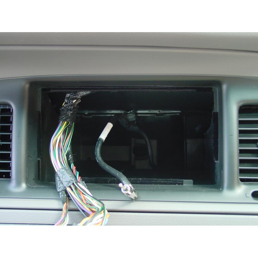 2002 Ford Crown Victoria Factory radio removed