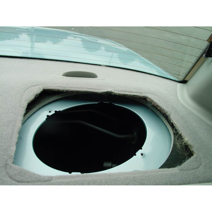 2002 Ford Crown Victoria Rear deck speaker removed