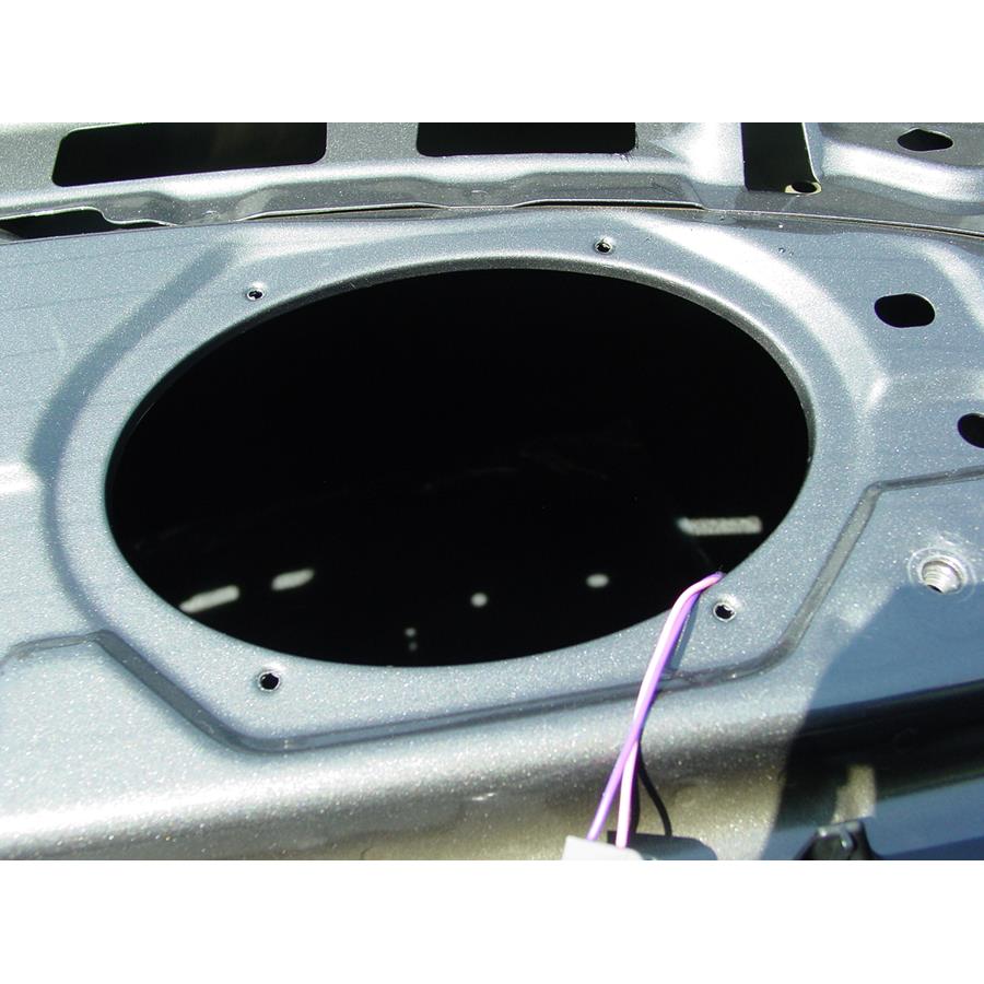 2003 Ford Escort ZX2 Rear deck speaker removed