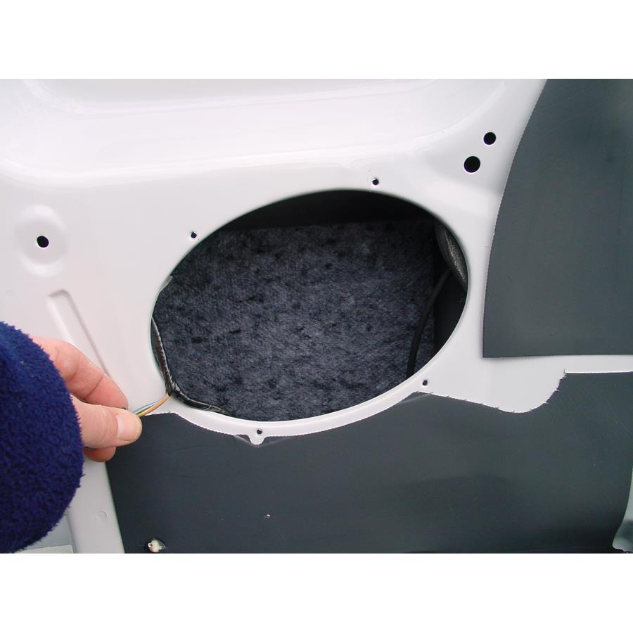 2000 Mazda B Series Rear door speaker removed