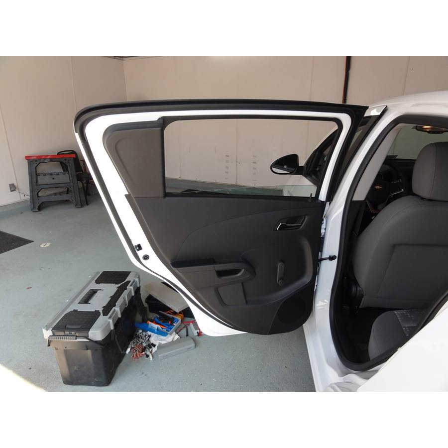 2013 Chevrolet Sonic Rear door speaker location