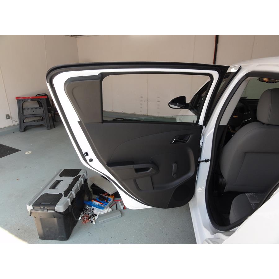 2016 Chevrolet Sonic Rear door speaker location