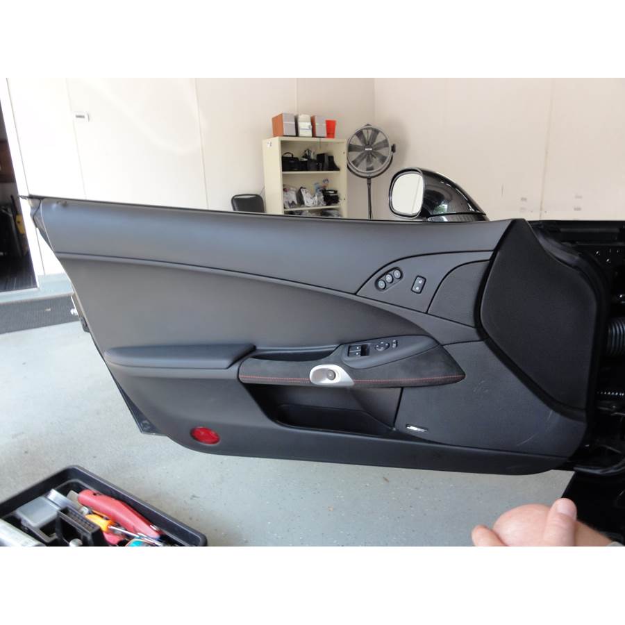 2010 Chevrolet Corvette Front door speaker location