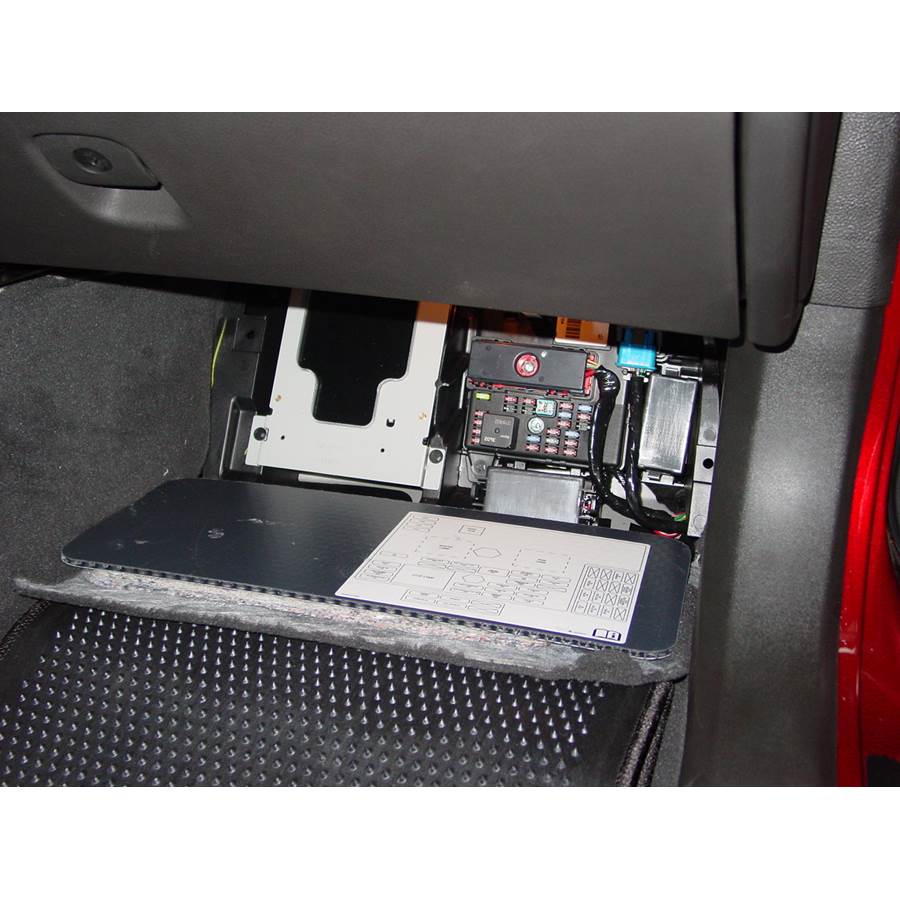 2013 Chevrolet Corvette Factory amplifier location