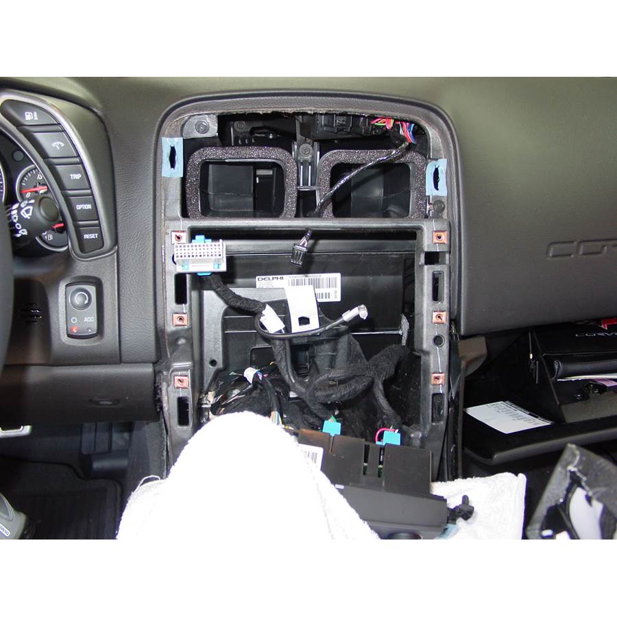 2011 Chevrolet Corvette Factory radio removed