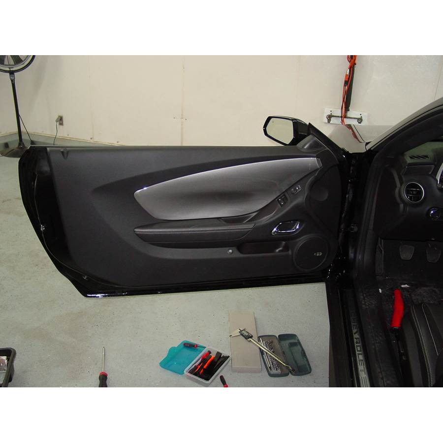 2010 Chevrolet Camaro Front door speaker location