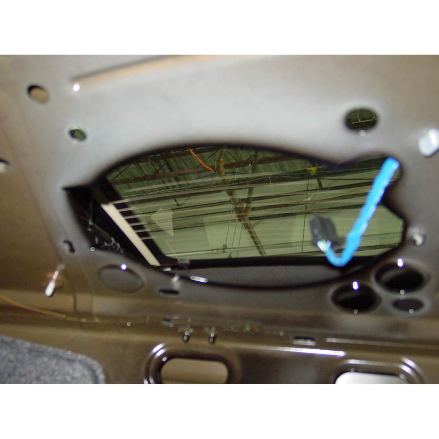 2013 Chevrolet Camaro Rear deck speaker removed