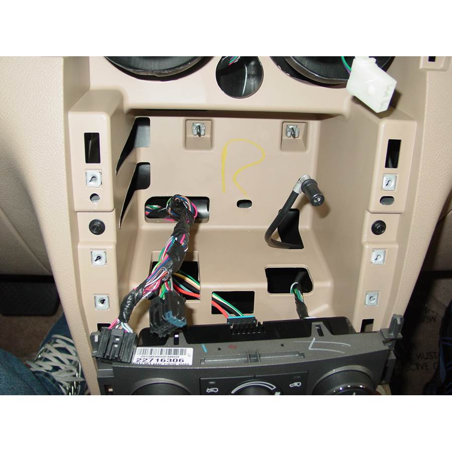 2006 Chevrolet HHR Factory radio removed