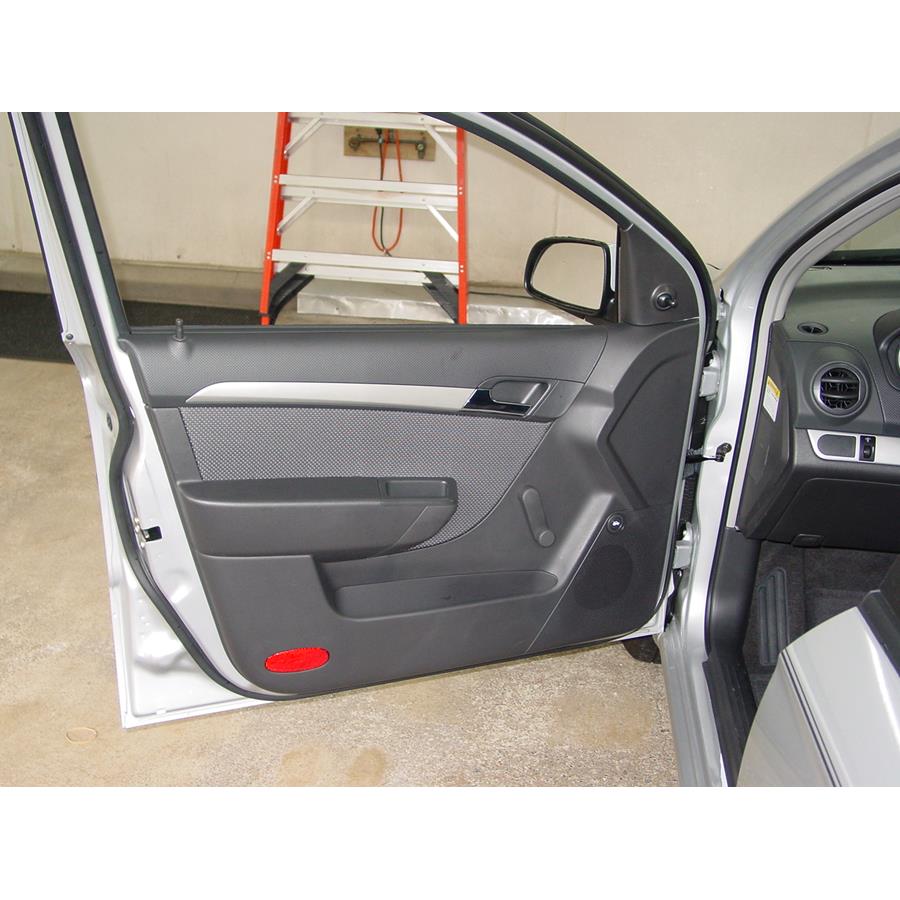 2009 Chevrolet Aveo Front door speaker location