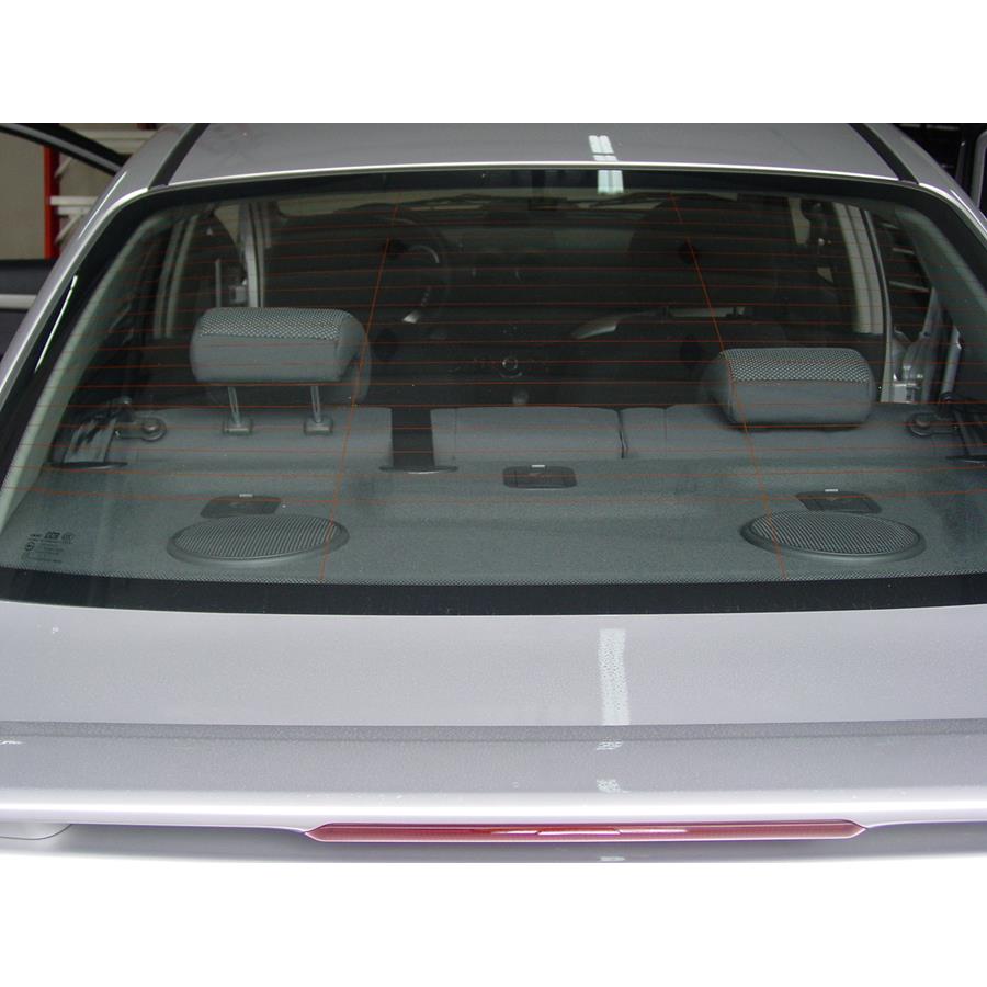 2009 Chevrolet Aveo Rear deck speaker location