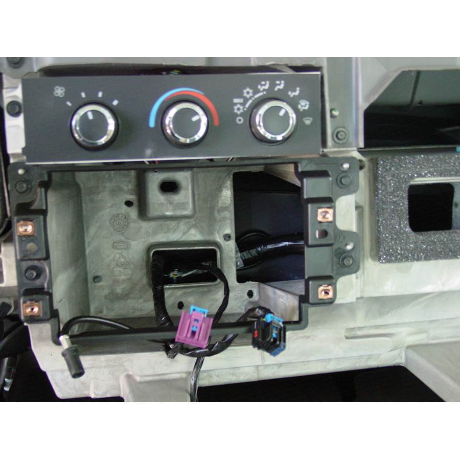 2008 Chevrolet Express Factory radio removed