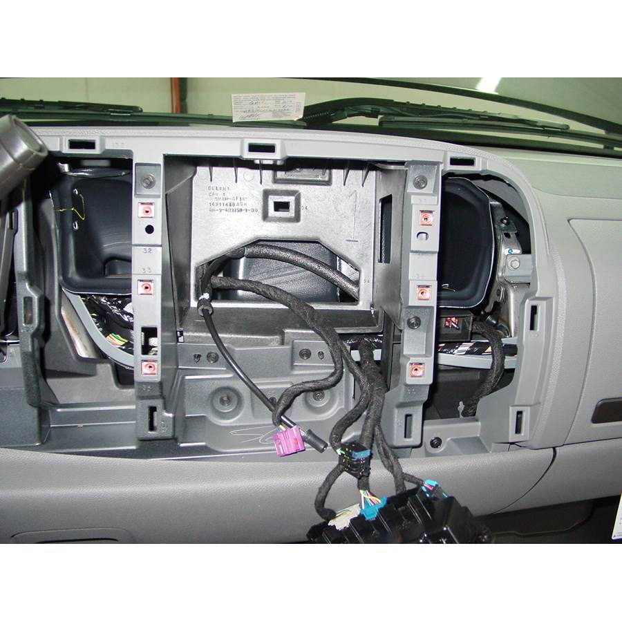 2011 Chevrolet Silverado 1500 Factory radio removed