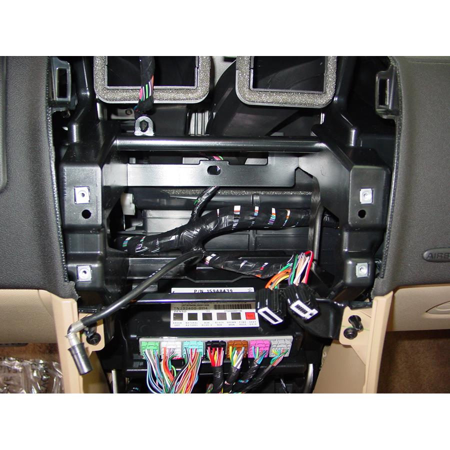2009 Chevrolet Equinox Factory radio removed