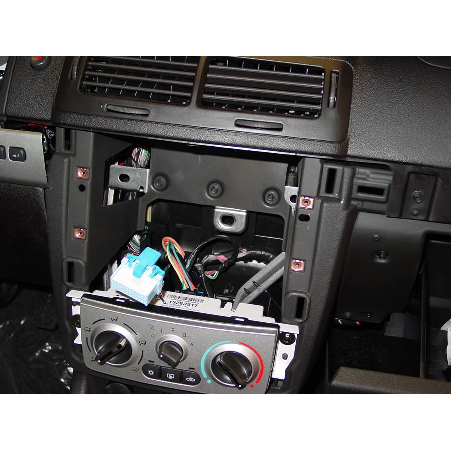 2005 Chevrolet Cobalt Factory radio removed