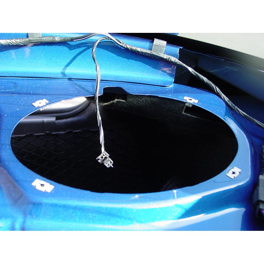 2009 Pontiac G5 Rear deck speaker removed