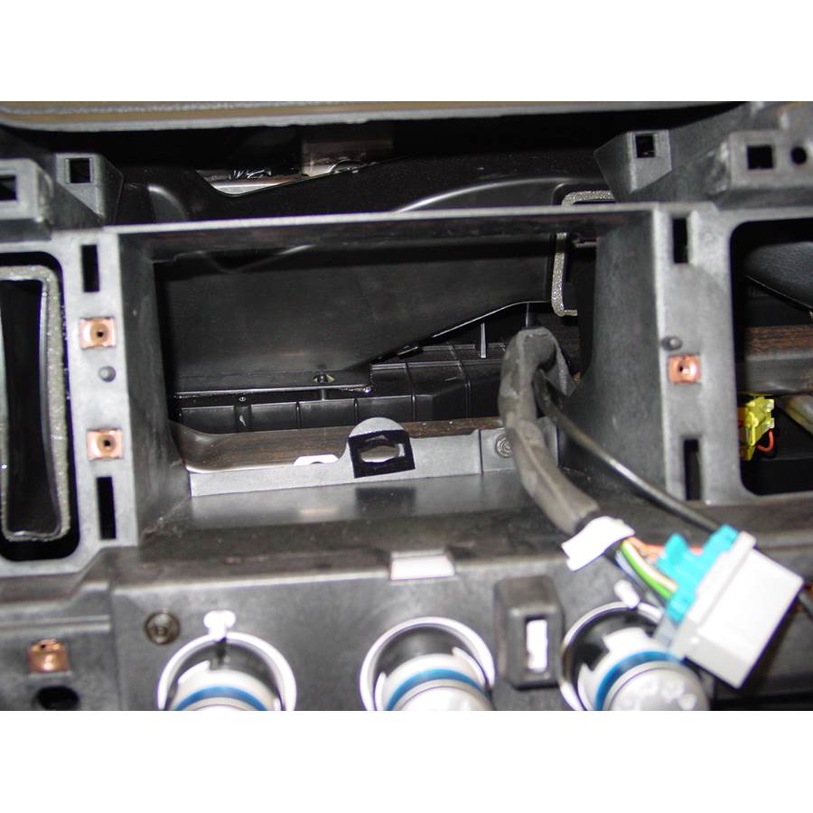 2004 Chevrolet SSR Factory radio removed