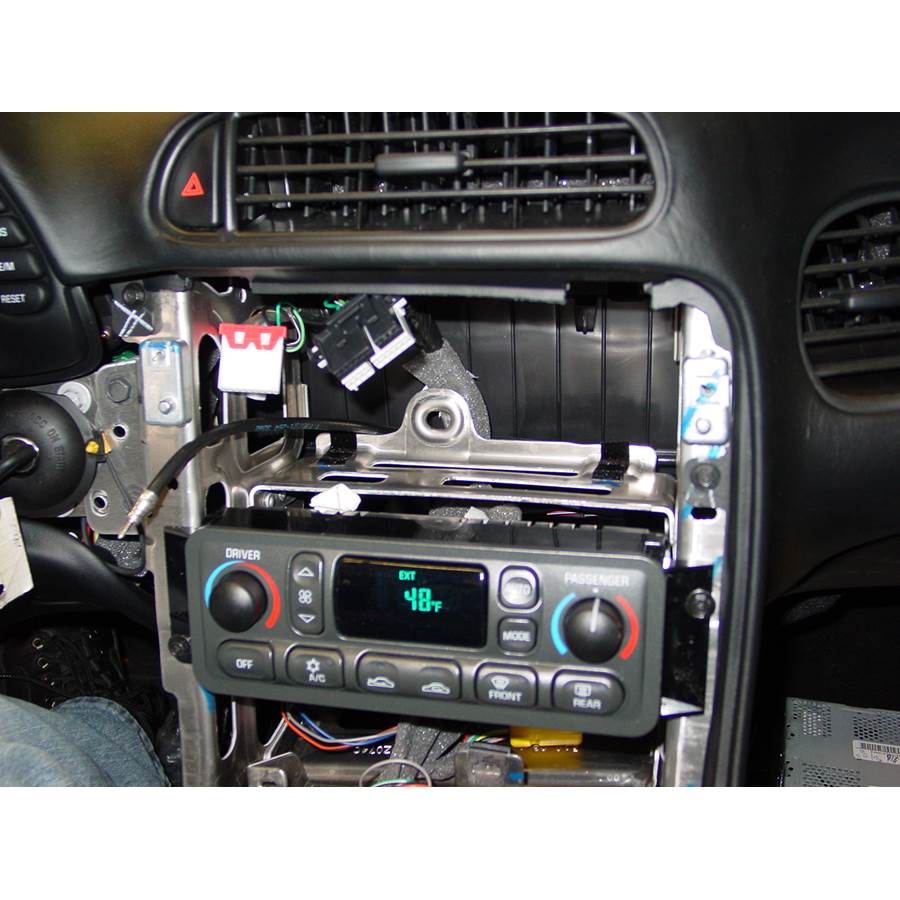 1999 Chevrolet Corvette Factory radio removed
