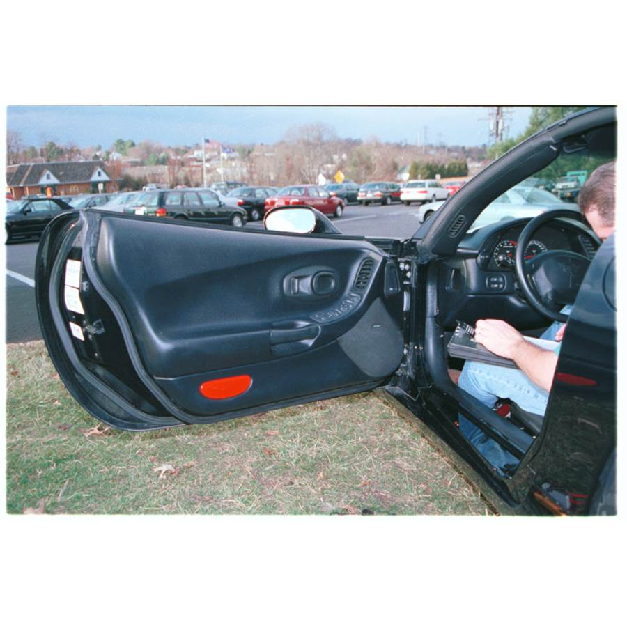 2001 Chevrolet Corvette Front door speaker location